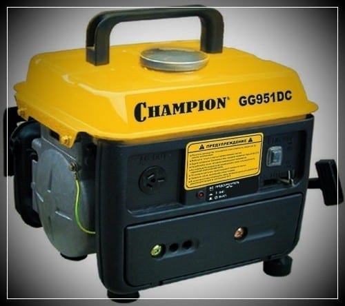 Бензиновый генератор Champion GG951 DC (PRC, Champion ; 63 куб.см.; 230 В; 0.72 кВт; 4.5 л; 16 кг)