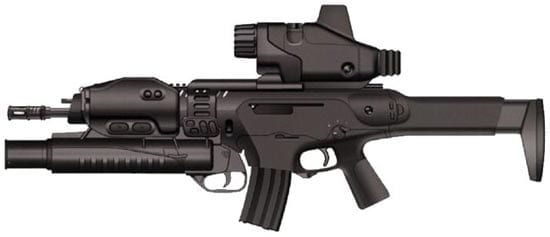 ARX-160 в комплекте с подствольным гранатометом Beretta GLX-160