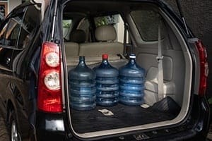 Хранение воды в автомобиле