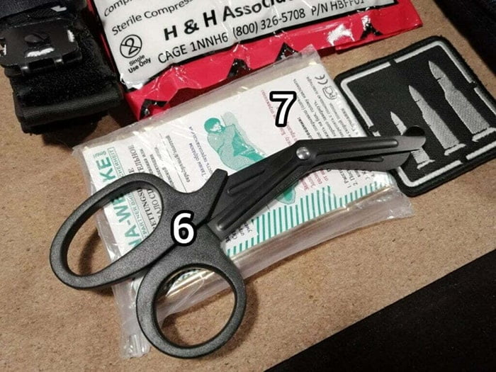 Атравматические ножницы для разрезания одежды - комплект первой помощи для стрельбища