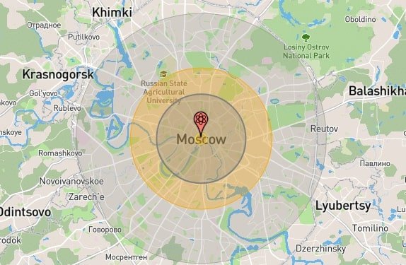 Усредненной ожидаемое число жертв в МОскве от моделирования удара термоядерного боеприпаса W88