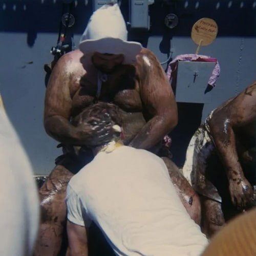 церемония пересечения экватора на борту подводной лодки USS Blue Ridge в 1972