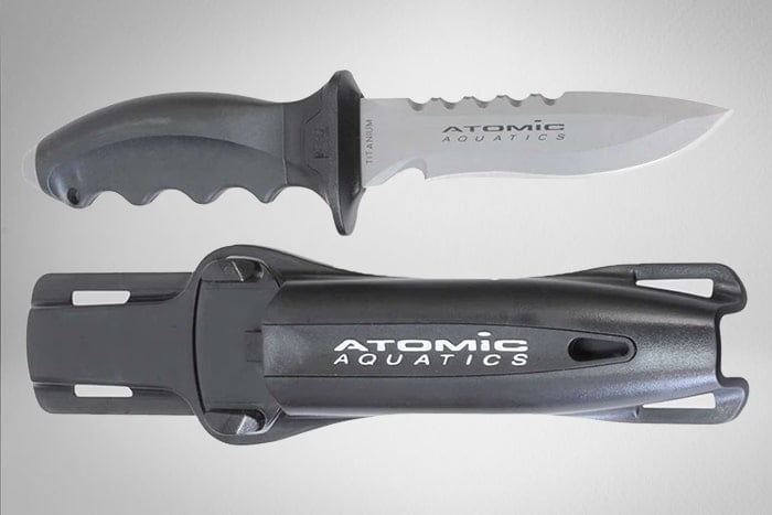 нож для дайвинга Atomic Aquatics Titanium Ti6