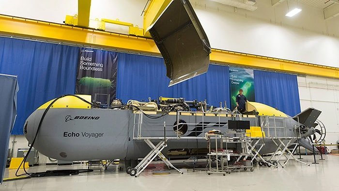 Прототип Echo Voyager – созданная компанией Boeing «большая беспилотная подводная лодка» в качестве теста перед созданием Orca