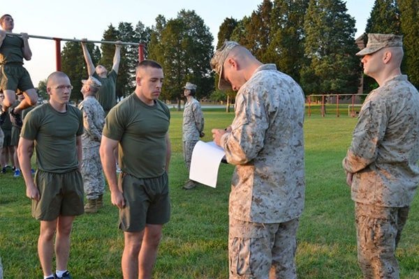Тестирование физической подготовки морских пехотинцев США