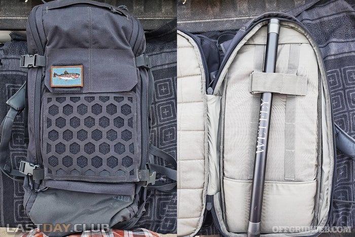 удилище тенкары Wetfly помещается в любой рюкзак для выживания
